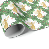 Goldene Gartenanlage Geschenkpapier (Rolleneckpunkt)