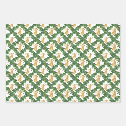 Goldene Gartenanlage Geschenkpapier Set (Vorderseite 3)