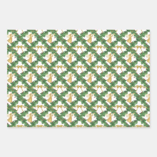 Goldene Gartenanlage Geschenkpapier Set (Vorderseite)