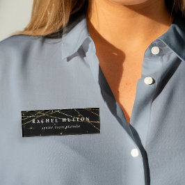 Goldene Gartenanlage Namenschild