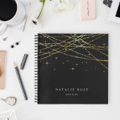 Goldene Gartenanlage Personalisiert Notizblock