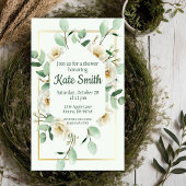 Goldene Gartendusche Einladung