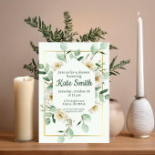 Goldene Gartendusche Einladung