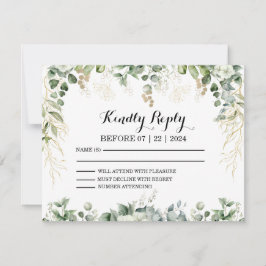 Goldene Gartengala: UAWG zu unserem Botanischen Ga RSVP Karte