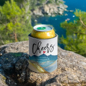 Goldene Gebirge im Wasser Hochzeitsjubeln für Lieb Dosenkühler