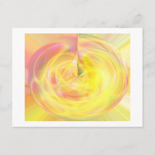 Goldene Geburt Ankündigungspostkarte (Vorderseite)