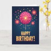 Goldene Geburtstags-Kartenexplosion Karte (Gelbe Blume)