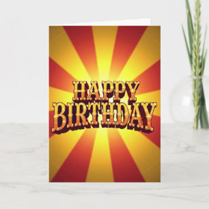 Goldene Geburtstags-Lettering-Karte Karte