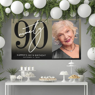 Goldene Geburtstagsfeier Banner