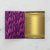 Goldene Geburtstagsparty Einladung 50. Geburtstag (Innenseite)