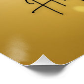 Goldene Geburtstagswünsche Poster (Ecke)
