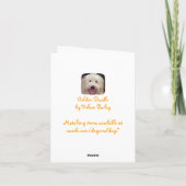 Goldene Gekritzel-Blick-Karten Karte (Rückseite)