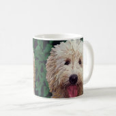 Goldene Gekritzel-Tasse Kaffeetasse (VorderseiteRechts)