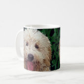 Goldene Gekritzel-Tasse Kaffeetasse (Vorderseite Links)