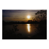 Goldene Gelassenheit: Ein Sonnenuntergang verkneif Poster (Vorderseite)