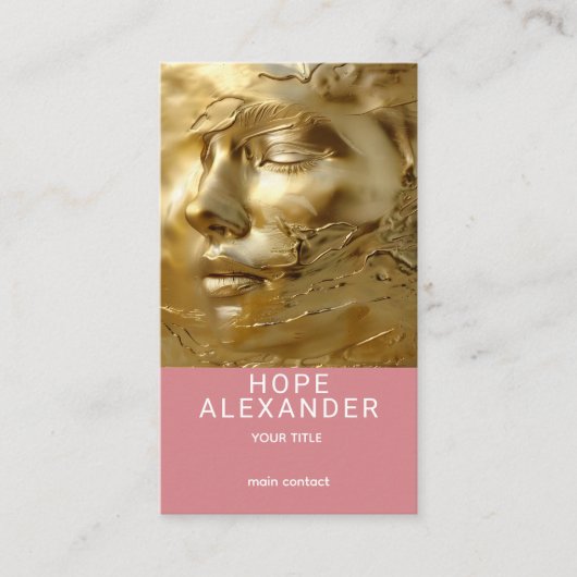 Goldene Gelassenheit Visitenkarte (Vorderseite)