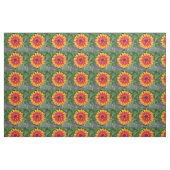 Goldene gelb-orangee Zinnia-Blume Stoff (Fat Quarter (45,7 x 55,9 cm))