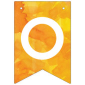 Goldene gelbe Aquarell-Glückwünsche Wimpelkette (Zweite Fahne)