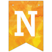 Goldene gelbe Aquarell-Glückwünsche Wimpelkette (Dritte Fahne)