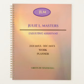 Goldene gelbe Arbeit - Führungskraft für Unternehm Planer (Vorderseite)