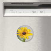 Goldene gelbe Blume Magnet (In Situ (Geschirrspüler))