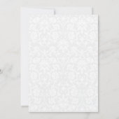 Goldene gelbe Blumen Einladung (Rückseite)