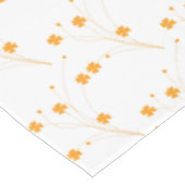 Goldene gelbe Blumen, kleine Blumendrucke Tischdecke (Schrägansicht)