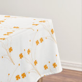 Goldene gelbe Blumen, kleine Blumendrucke Tischdecke (Beispiel)