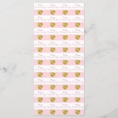 Goldene Gelbe Herzjuwelen Valentinstag Menü Menükarte (Rückseite)