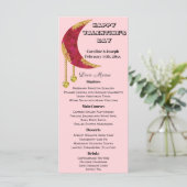 Goldene Gelbe Herzjuwelen Valentinstag Menü Menükarte (Stehend Vorderseite)