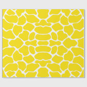 Goldene gelbe Safari-Giraffe Geschenkpapier (Flach)