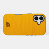 Goldene gelbe Textur iPhone 16 Hülle (Rückseite (Horizontal))