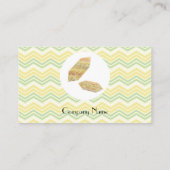 Goldene Gelegenheit Minimalistisches Elegant Visitenkarte (Rückseite)