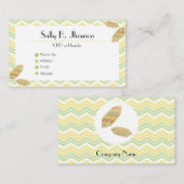 Goldene Gelegenheit Minimalistisches Elegant Visitenkarte (Vorne/Hinten)