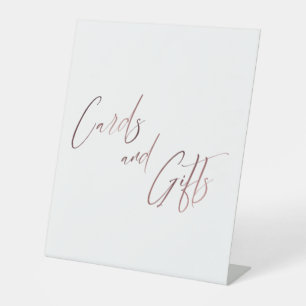 Goldene Gelegenheits-Handschriftkarten & Geschenke Sockelschild