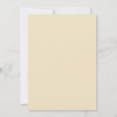 Goldene gemütliche Winterhochzeit Einladung (Rückseite)