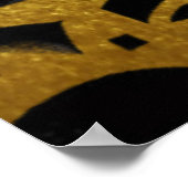 Goldene Geometrie: Ein moderner Glanz Poster (Ecke)