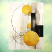 Goldene Geometrie Fensteraufkleber (Blatt 3)