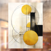 Goldene Geometrie Fensteraufkleber (Blatt 2)