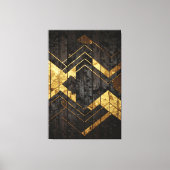 Goldene Geometrie Leinwanddruck (Vorderseite)