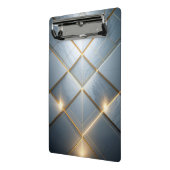 Goldene Geometrie Marmor Luxus Muster Mini Klemmbrett (Gewinkelt2)