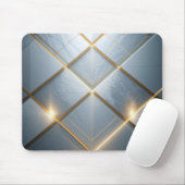 Goldene Geometrie Marmor Luxus Muster Mousepad (Mit Mouse)