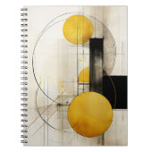 Goldene Geometrie Notizblock (Vorderseite)