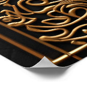 Goldene Geometrie Poster (Ecke)
