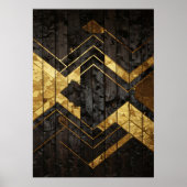 Goldene Geometrie Poster (Vorne)