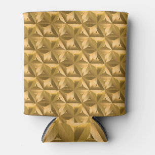 Goldene Geometrie: Vintage Nahtlose Eleganz Dosenkühler
