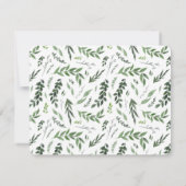 Goldene geometrische Bilderbuchkarte RSVP Karte (Rückseite)