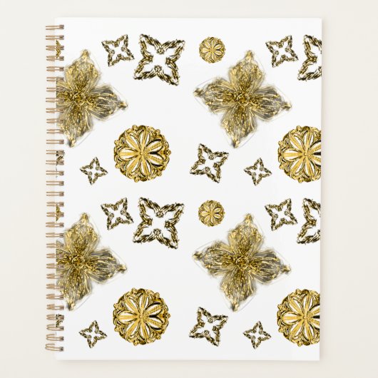 Goldene geometrische Elemente Planer (Vorderseite)