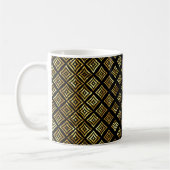 Goldene geometrische Formen Kaffeetasse (Links)