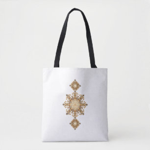 Goldene geometrische Harmonie Tasche